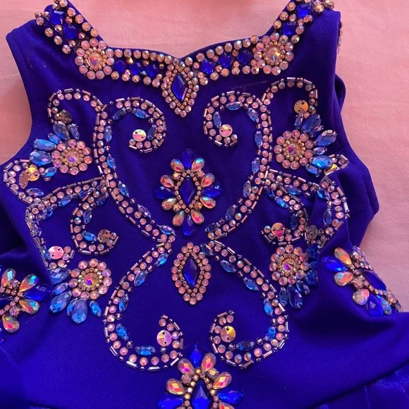 Glitz royal blue pageant dress Kids